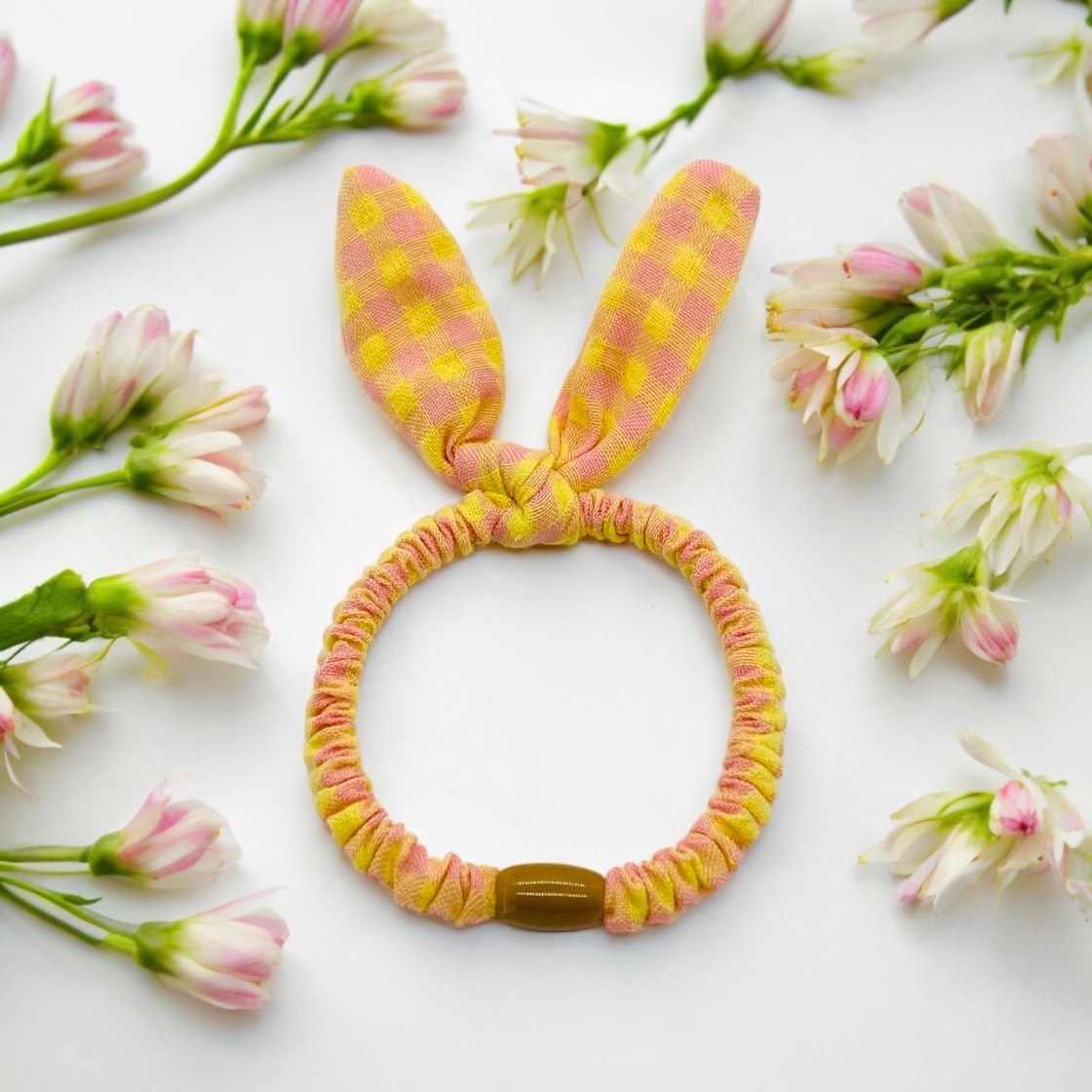 Sweet Bunny Check Hair Ties