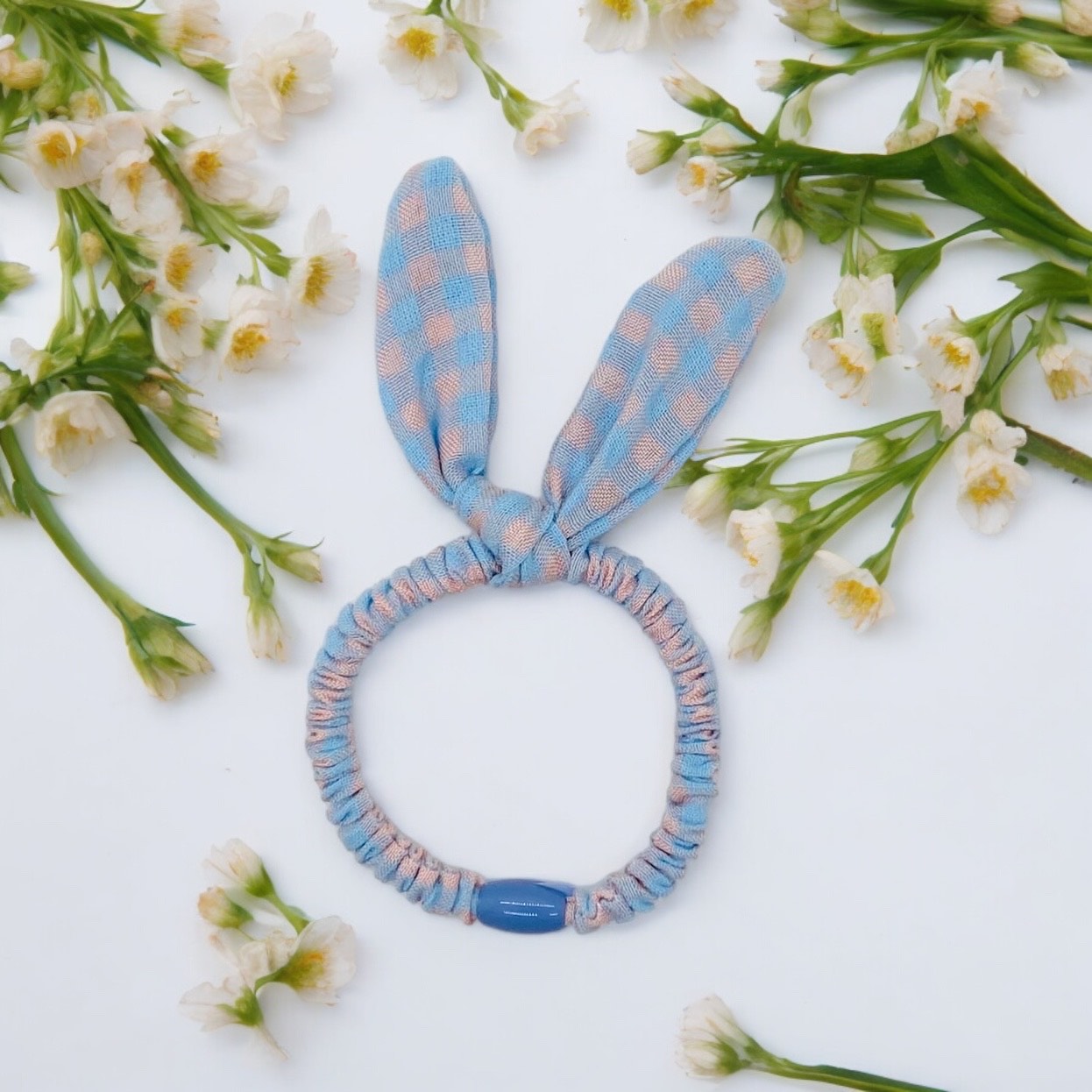 Sweet Bunny Check Hair Ties