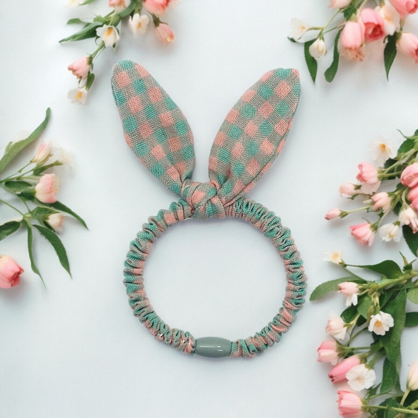 Sweet Bunny Check Hair Ties